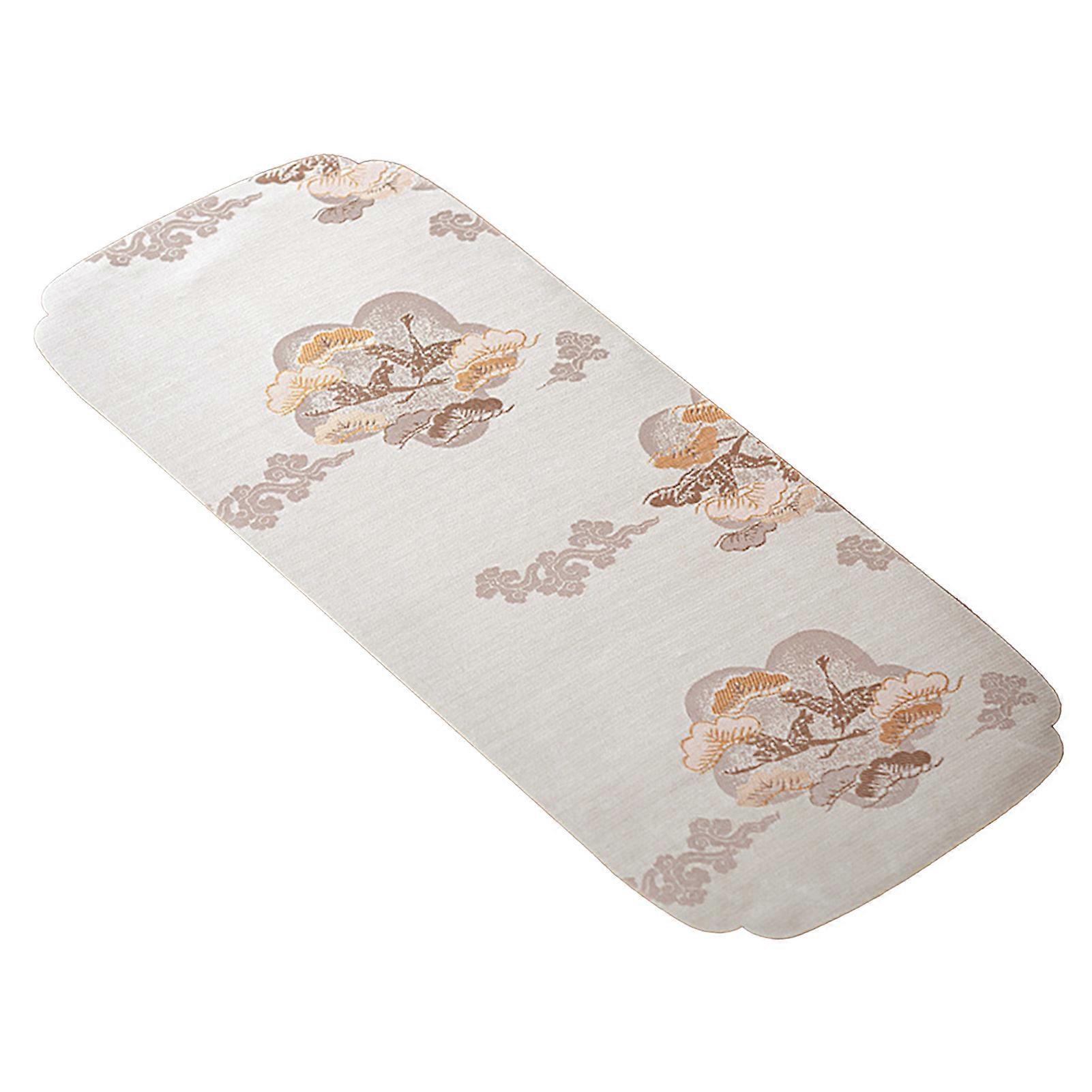 Tee-Set-Matte dekorative waschbare exquisite Stickerei Teezeremonie Matte für Tischplatte Aprikose