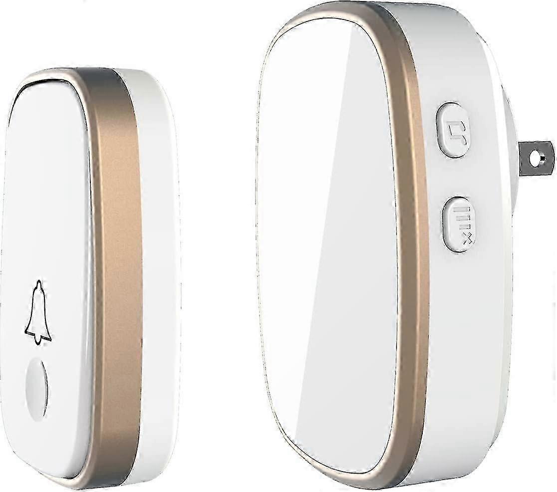 1,000ft Range Wireless Doorbell with 4 Volume Levels, Mute Mode & LED Flashing