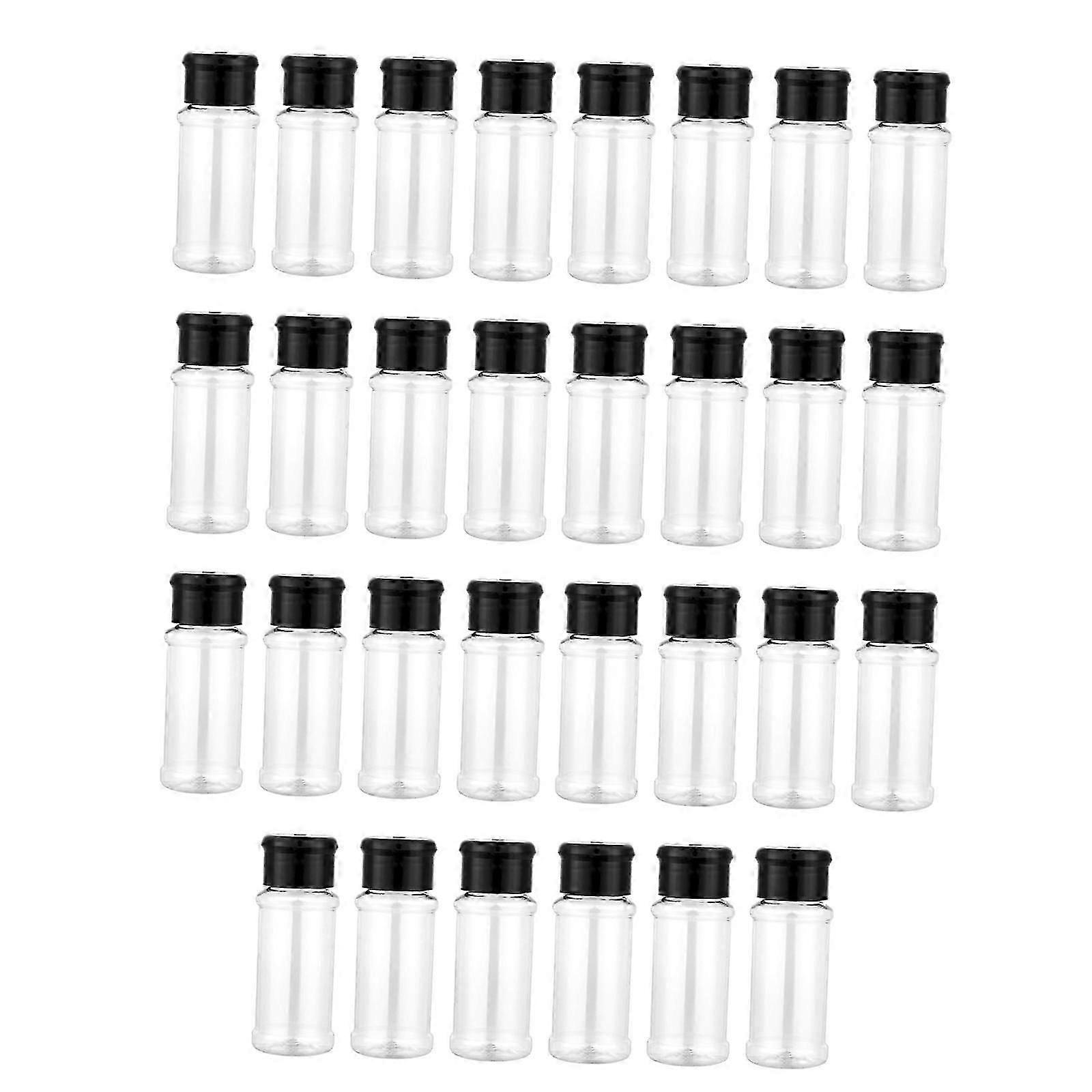 30x Spice Jars with Shaker Lid Empty Spice Shaker for Sugar Seasonings Spice Red