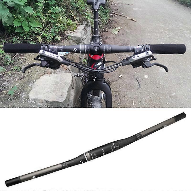 TOSEEK Full Carbon Rennrad Gerader Lenker, Größe: 720mm (Matt)