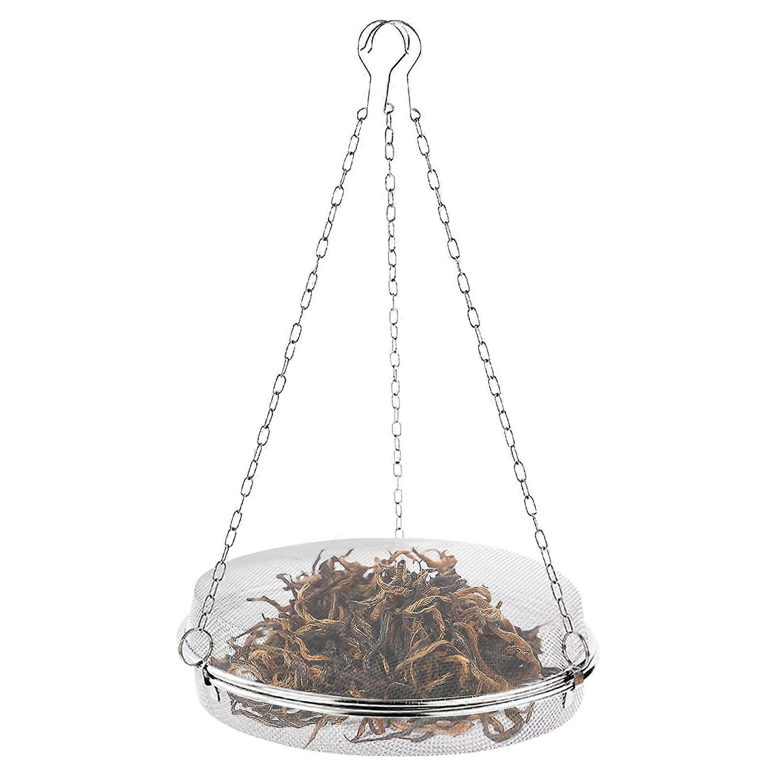 Steel Drying Rack - Stainless Steel Fish Dehydrator Rack, Round Mesh Drying Net with Triple Hook for Herbs, Fruits, and Vegetables