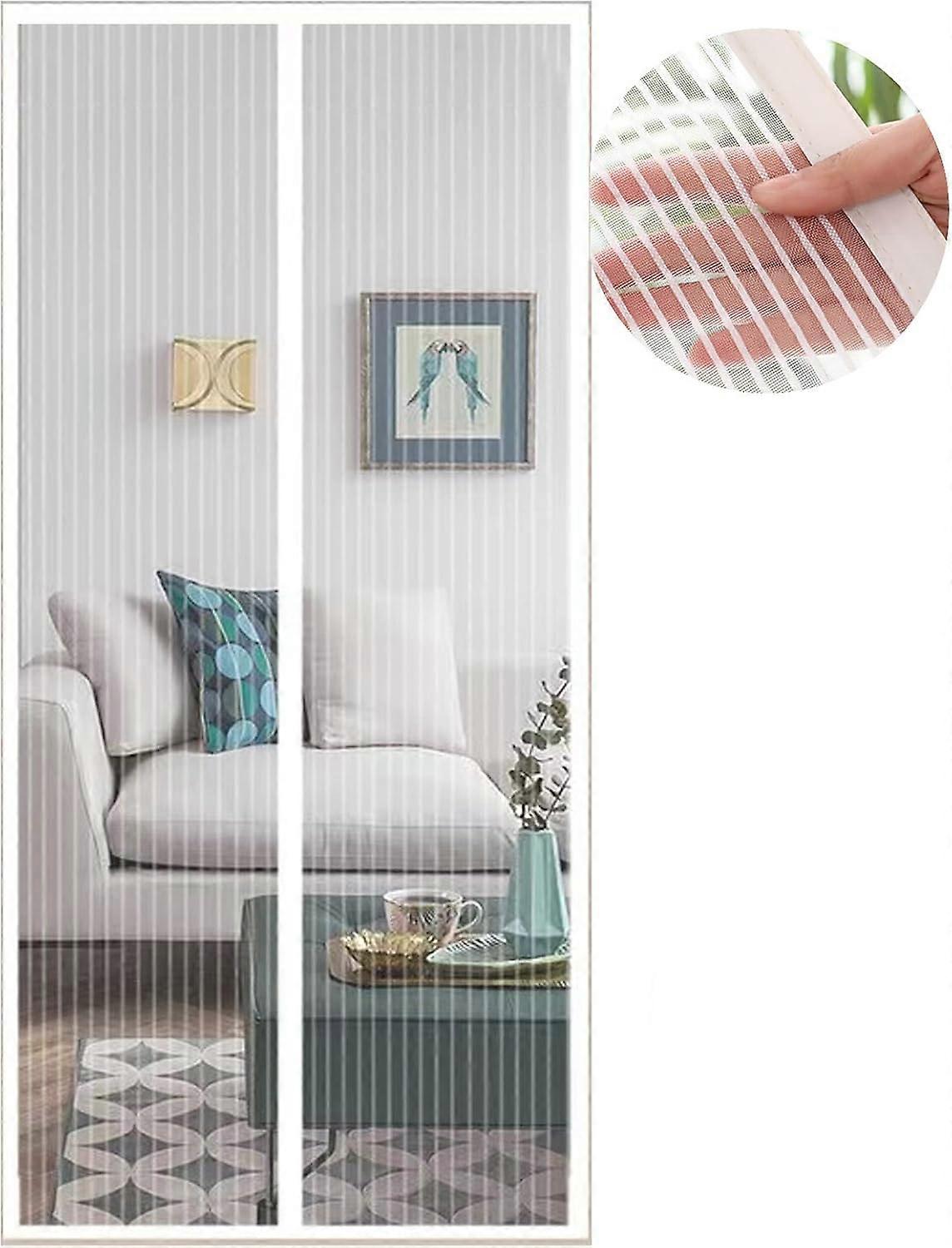 Magnetic Window Screen, Fine Mesh, Anti-Insect, Breathable