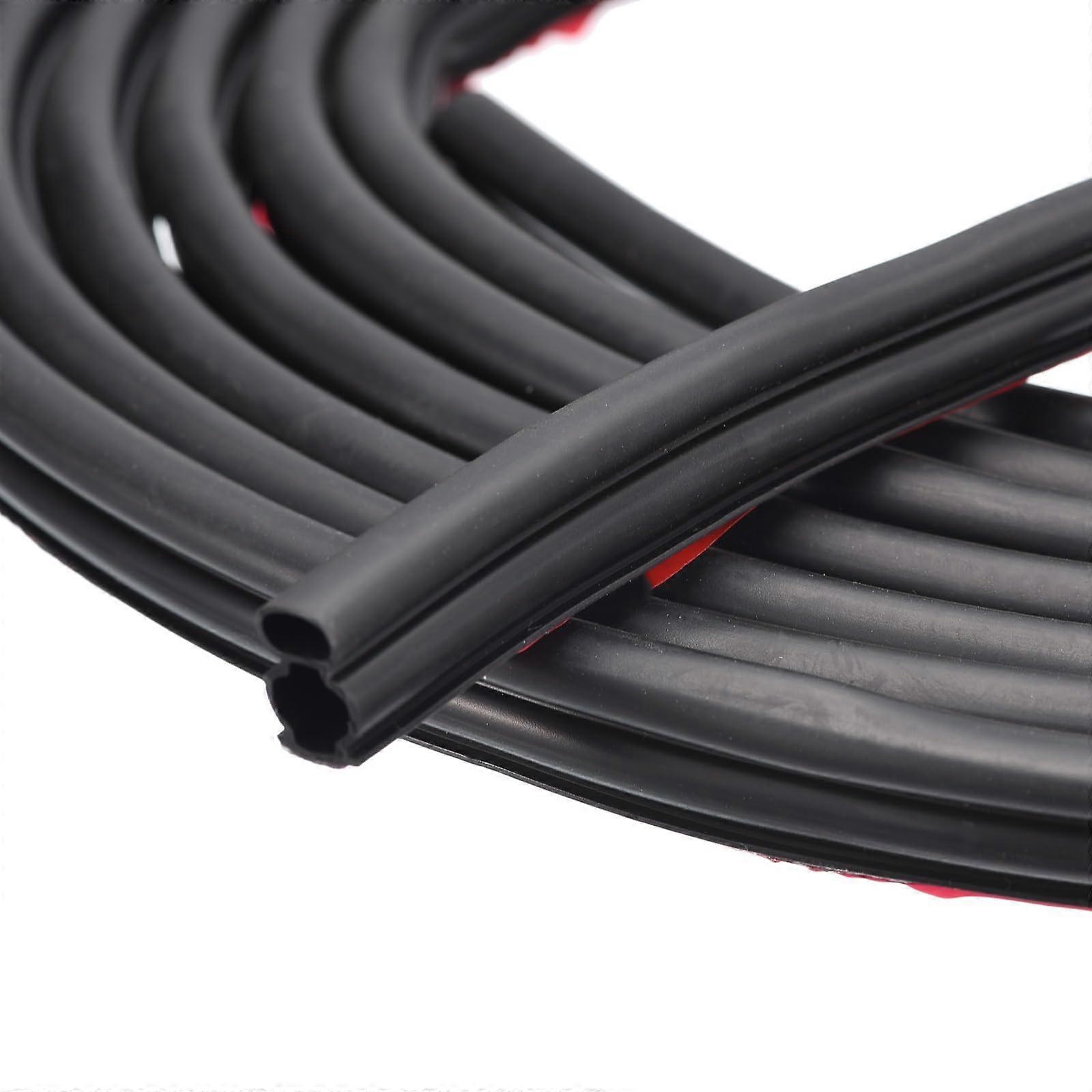 Self Adhesive Rubber Door Seal Strip for Window and Door Soundproofing 6 Meters x 10mm x 12mm