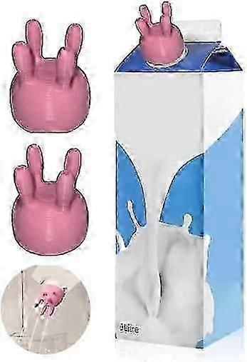 غطاء كرتون حليب الضرع البقريغطاء زجاجة الحليب المضحك ، محول الحليب المعبأ ، آلة الحلب ، غطاء زجاجة الحليب