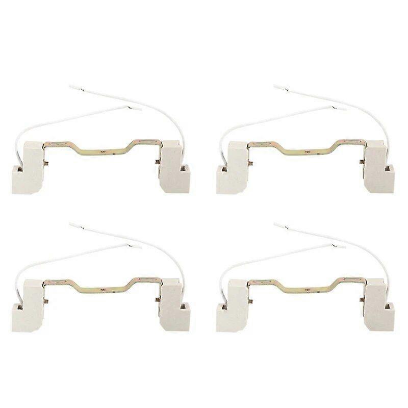 4X R7S Bulb Socket Lamp Holder Connector Metal Ceramics Handle For Flood Light, 118Mm