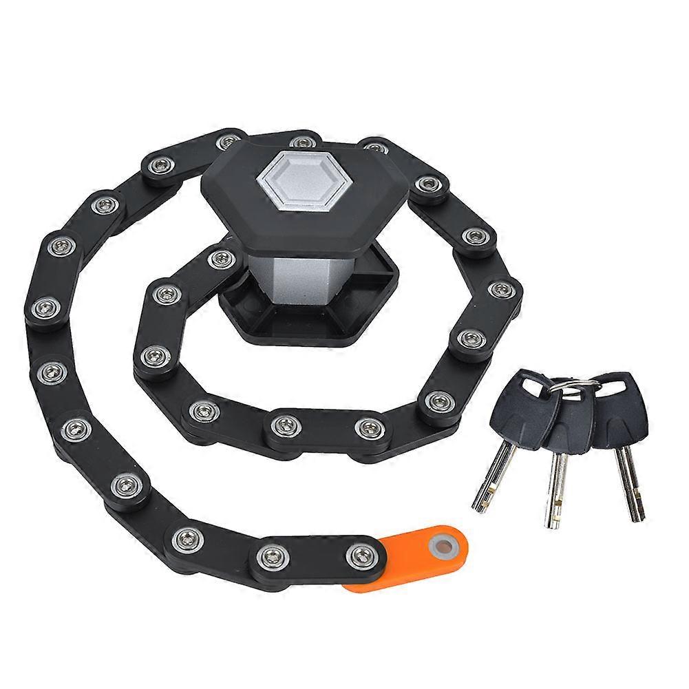 Bike Folding Lock Bike Antitheft Key Chain Folding Lock for Mountain Bicycle Electric Scooter