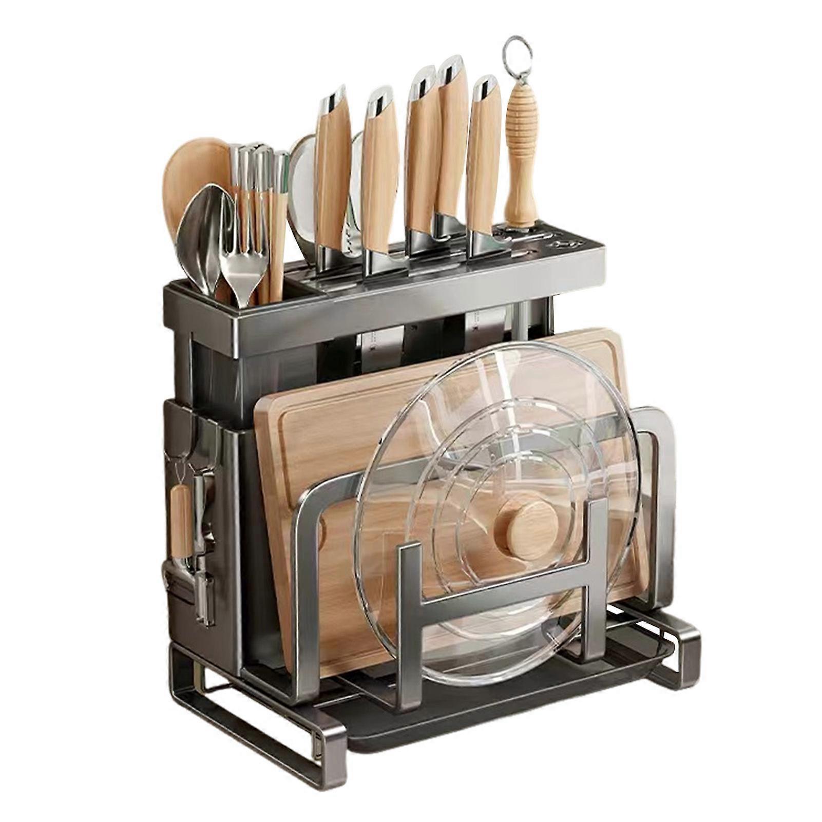 Kitchen Knife Holder Storage Organizer Space-saving Design Cutlery Storage