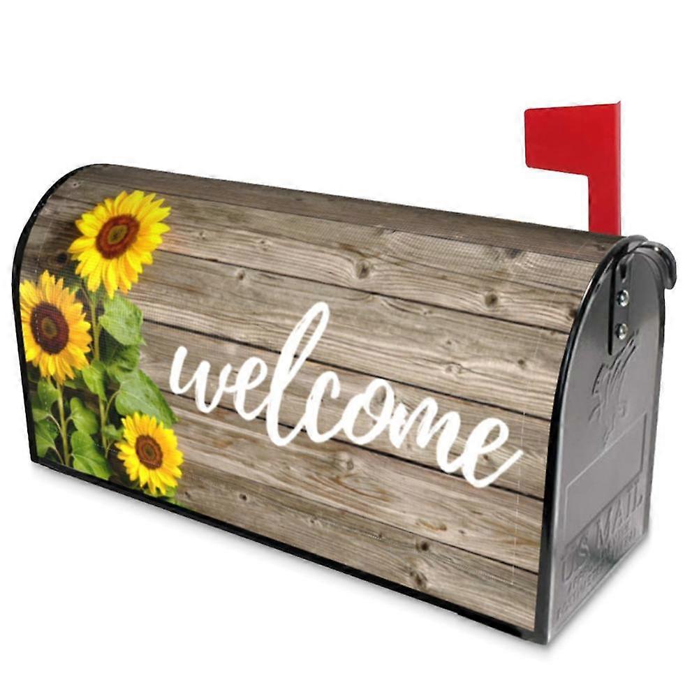 Magnetic Mailbox Covers Reusable Post Letter Box Protective Wrap Masterly Floral