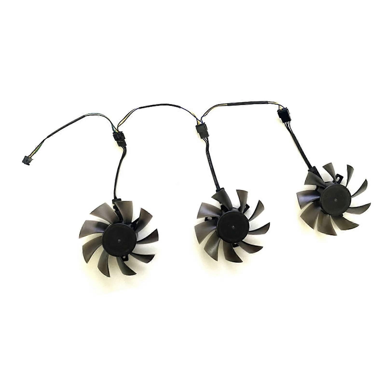 FD7010H12S 4PIN R9 390 GPU Fan 3-Piece DIY Cooling Fan Replacement For Dataland R9 390 4G 8G Graphics Card