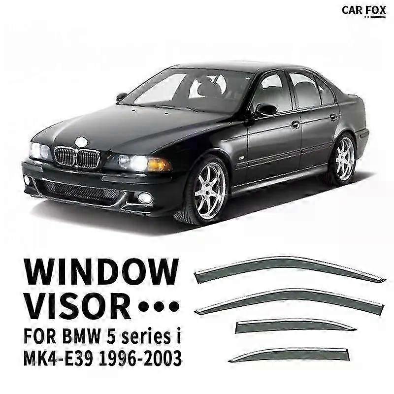 Applies To For Bmw 5 Series Mk4-e39 1996-2003 Window Visor Vent Shades Ventvisor Wind Deflectors Visor Rain Guard Shades Visor