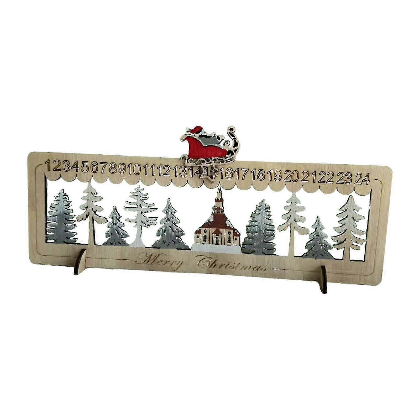 DIY Advent Calendar Craft Kit - Christmas Ornaments for Tabletop, Party Favors, Window Display