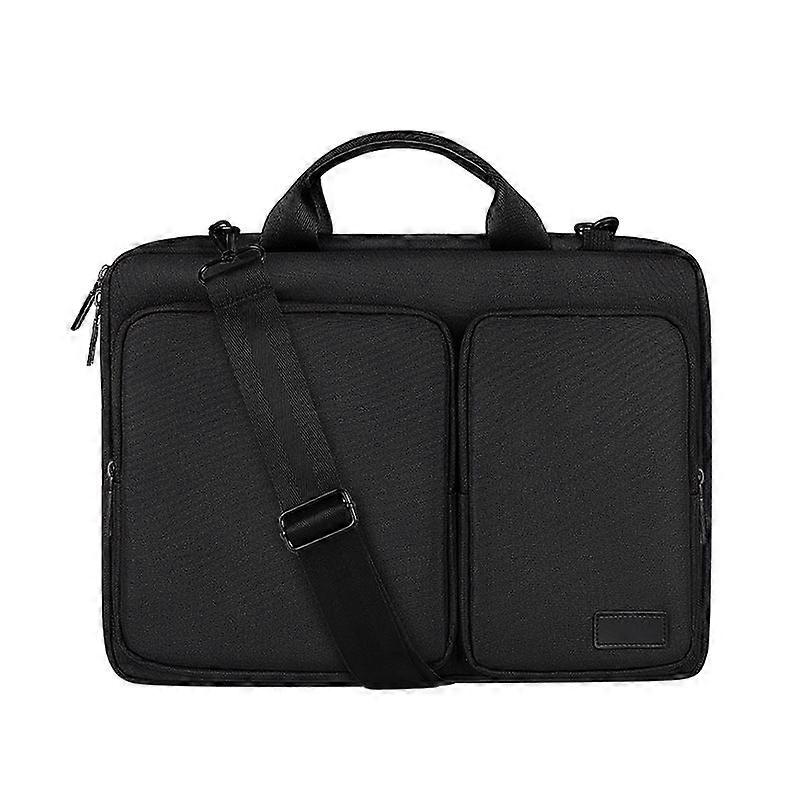 Laptop bag 14.1/15.4 inch universal computer cloth bag(black)