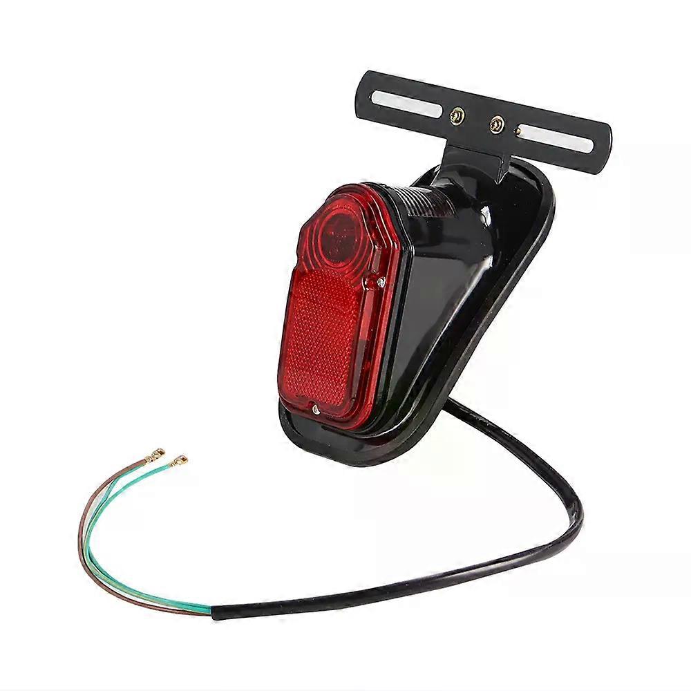 Motorcycle Tombstone Rear Tail Light License Plate Brake Lamp Taillights compatible for Harley Honda Bobber Chopper Yamaha Custom Touring