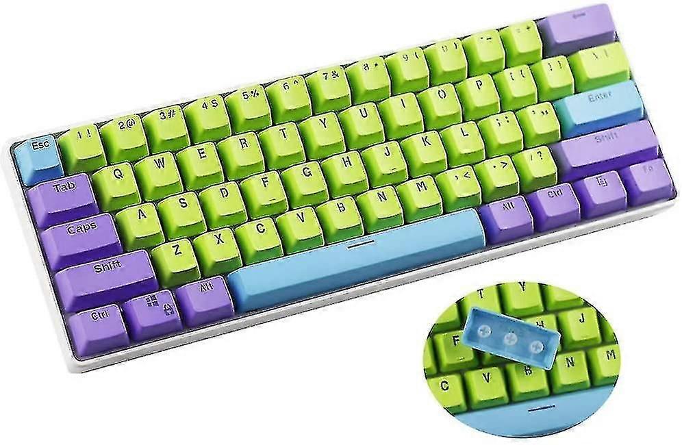 61 Pbt Keycaps 60 prosent, Ducky One 2 Mini Keycaps Oem-profil