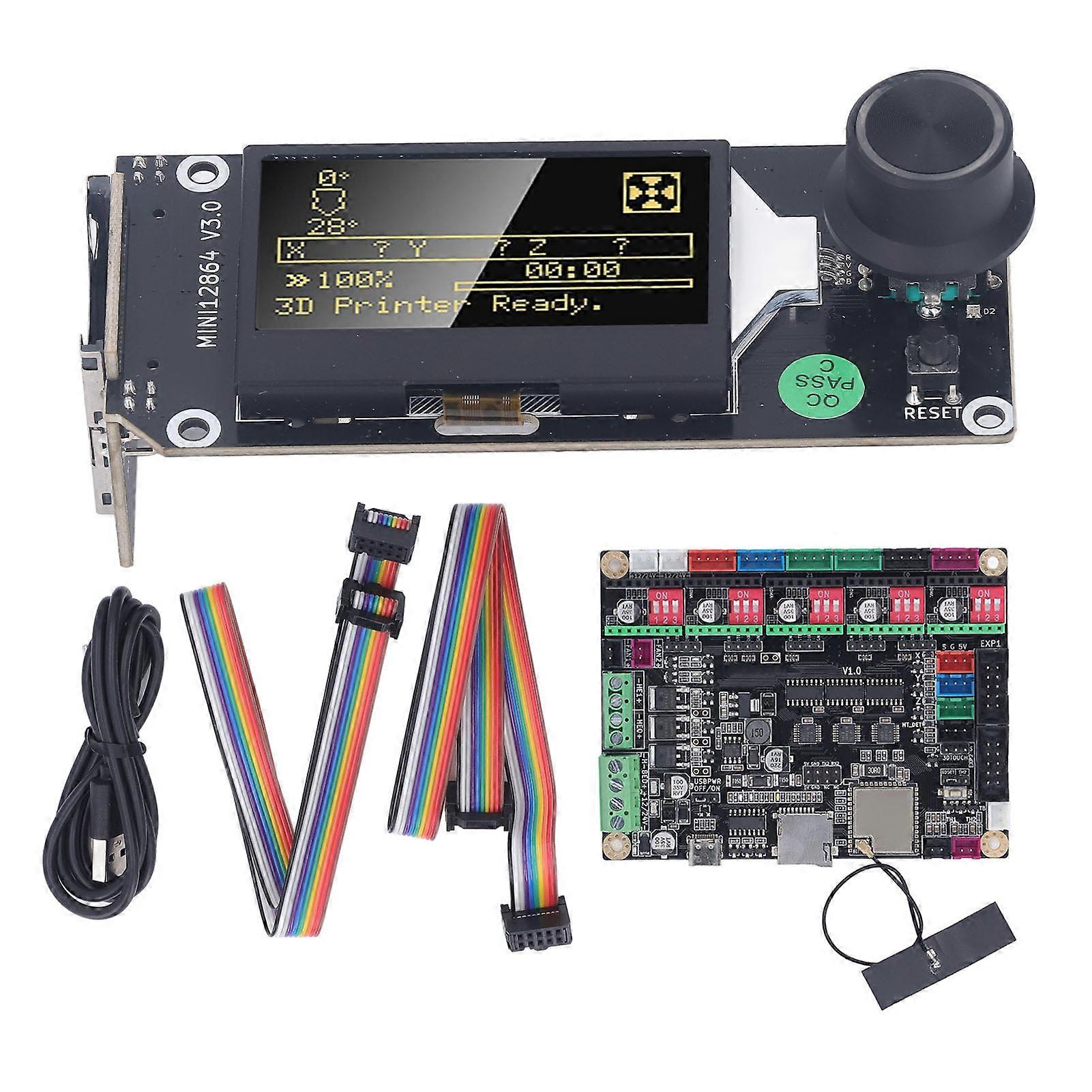 Scheda di controllo della stampante 3D per TinyBee V1.0 LCD Schermo grafico per MKS Mini12864 V3.0 DC12-24V