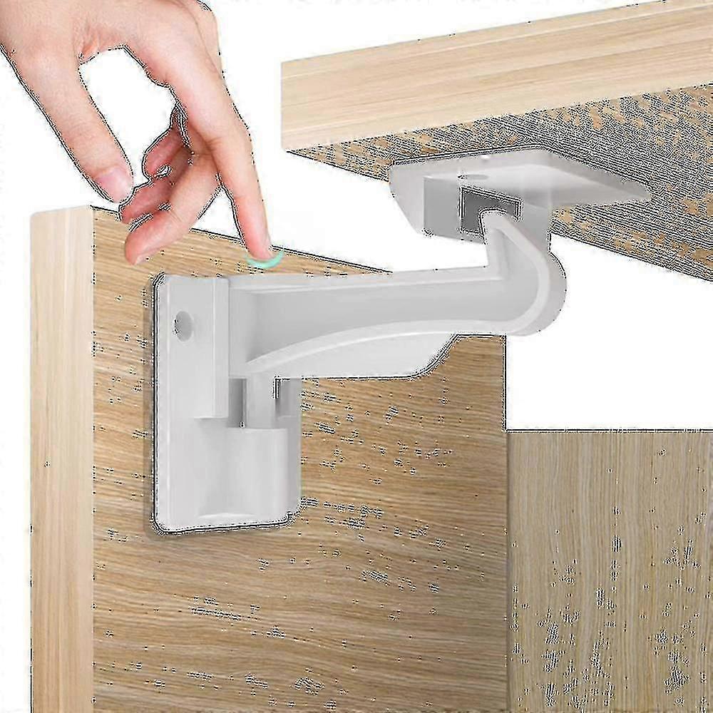 10 Pack Baby Child Proof Cabinet Locks - Easy Install, No Drilling or Keys Edition C