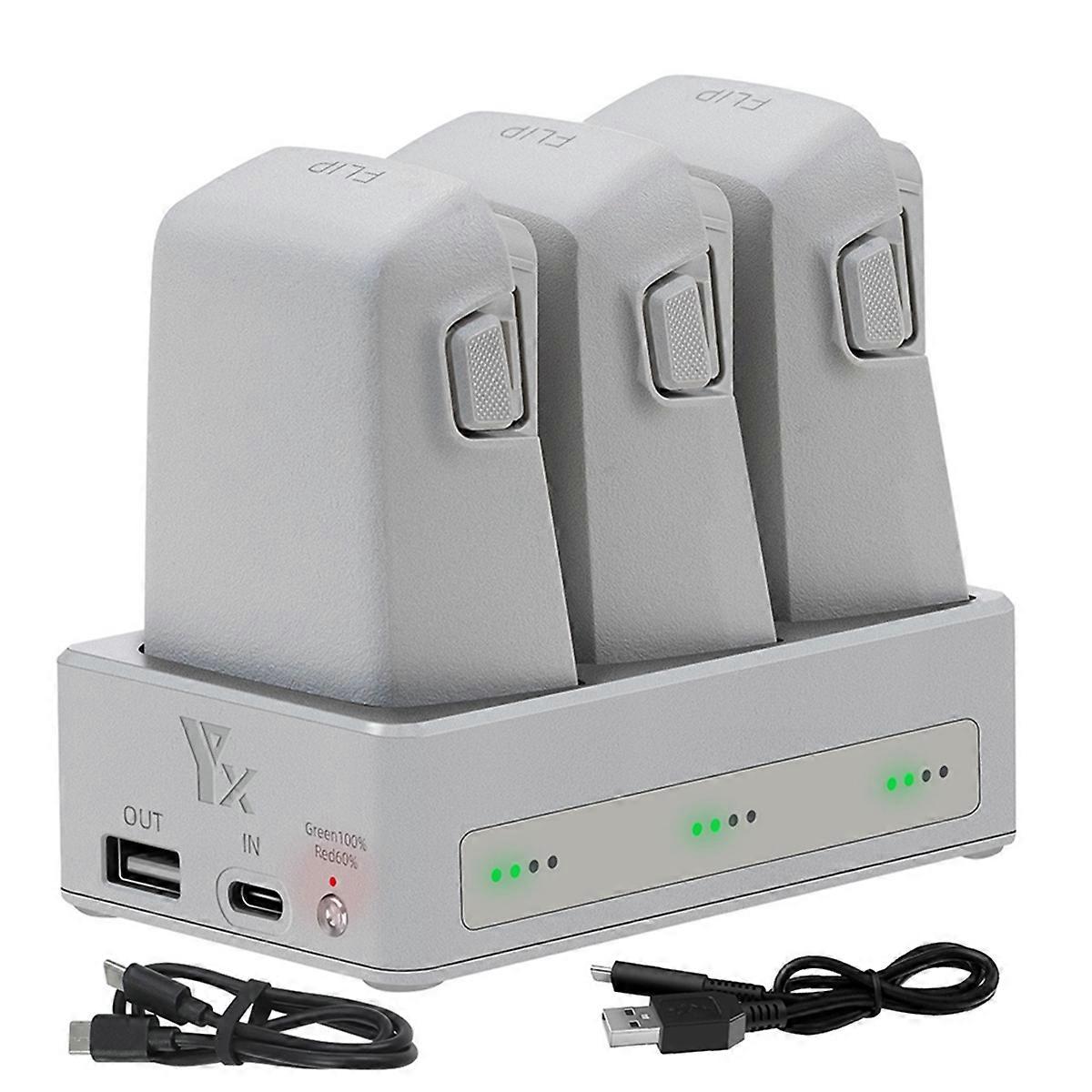 Drone Battery Charger for FLIP 3-Way Charging Hub Battery