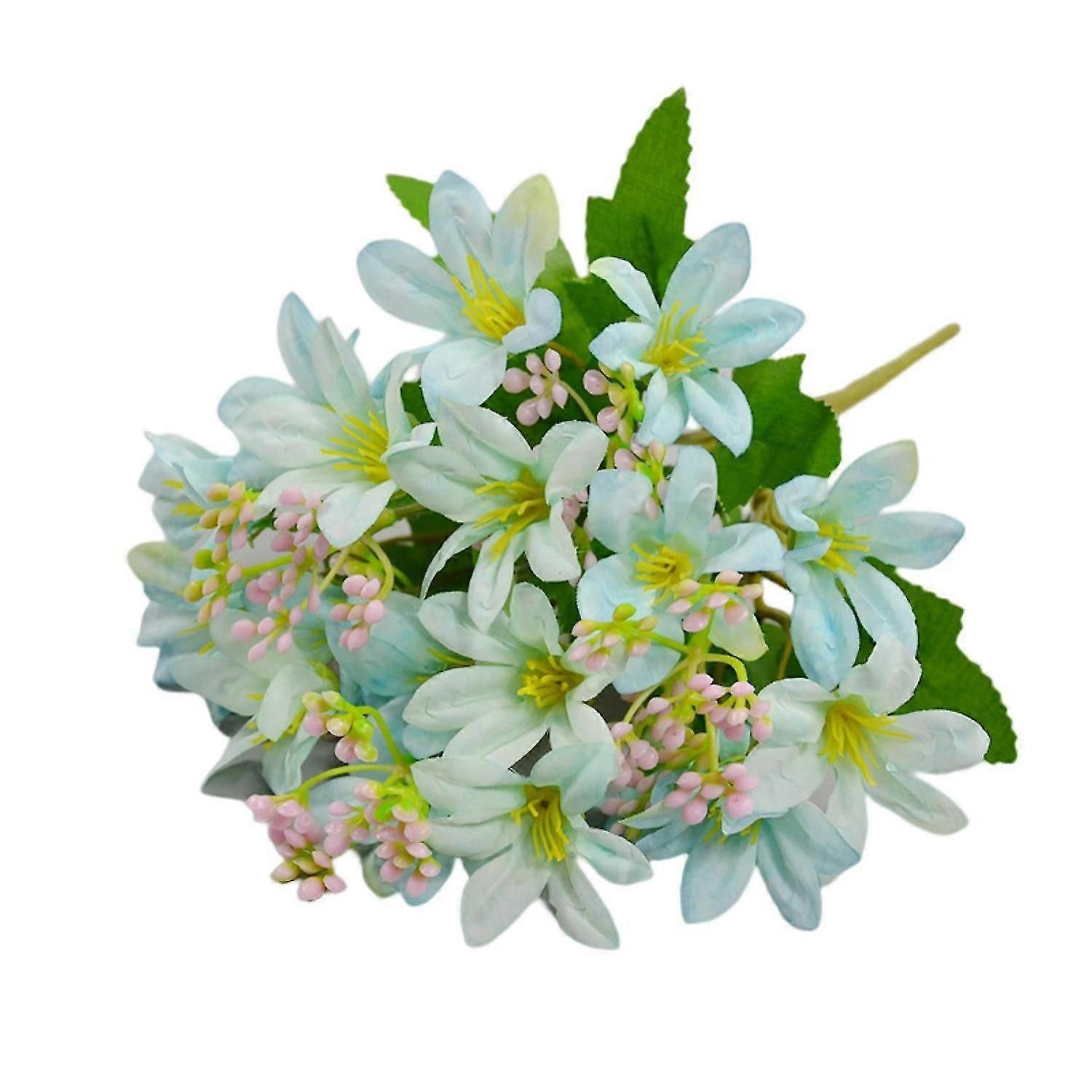 Artificial Flower 18 Forks Realistic Vivid Floral Arrangement Table Scene Artificial Flower Branch H