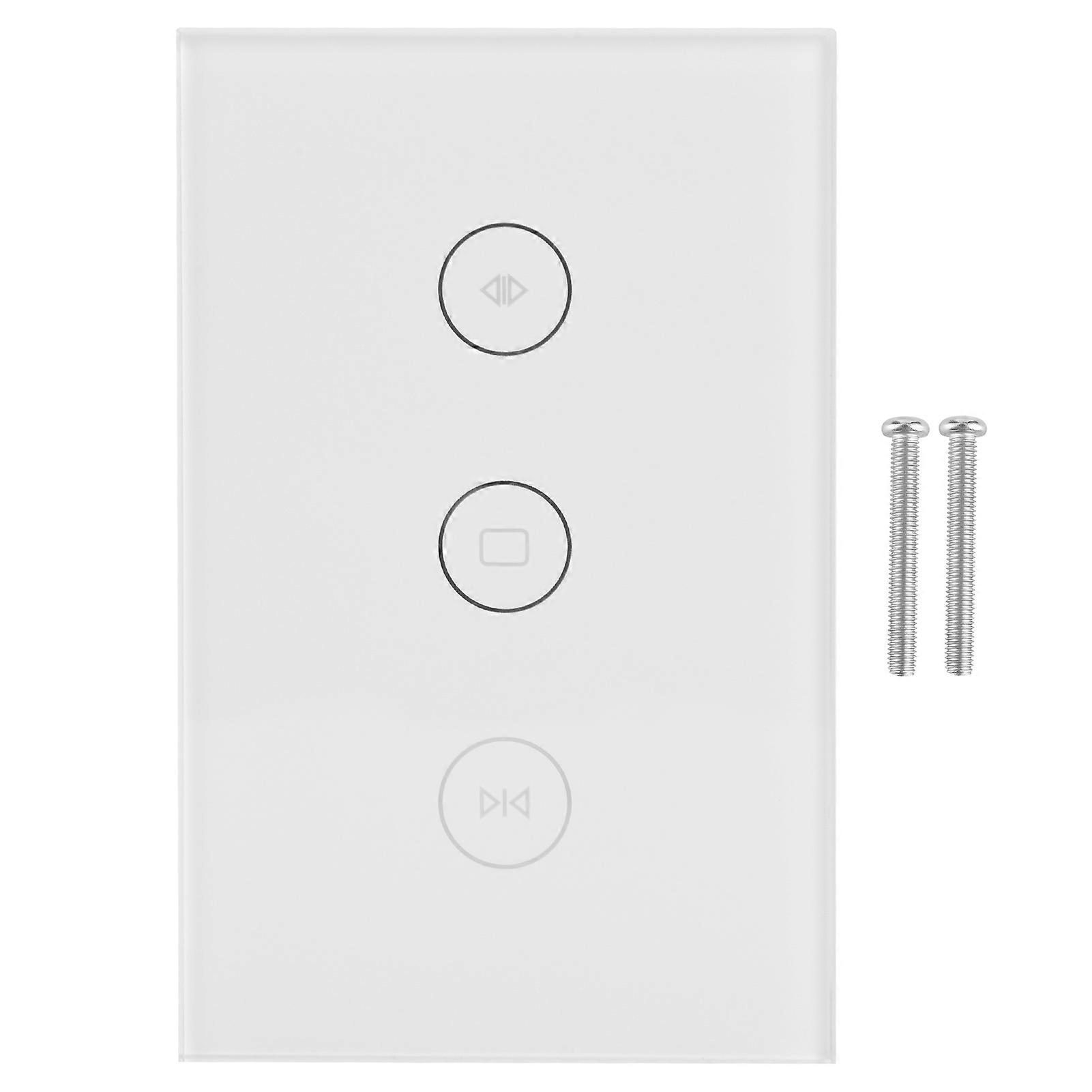 WiFi Curtain Switch Smart Touch Switch Wireless Remote Control Window Switch US 100‑240V