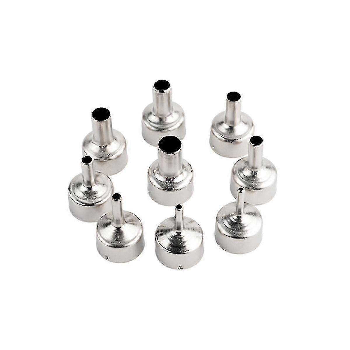 9pcs/set Welding Nozzle For Multifunc Hot Air -tool Different Sizes Nozzles For 8858 8898 858d 8586