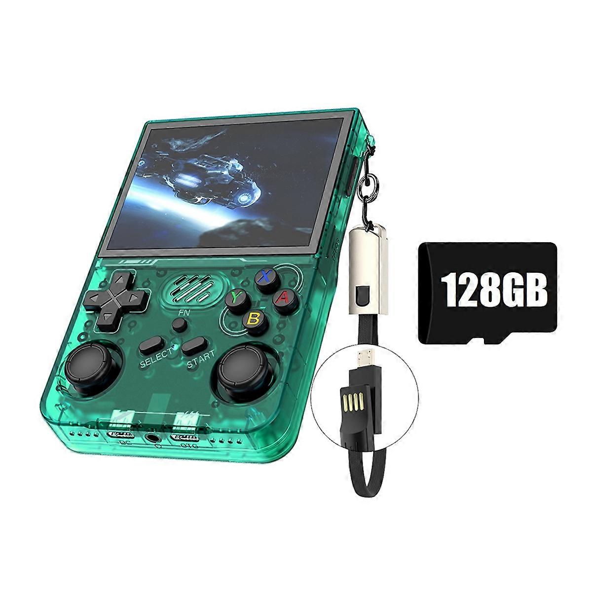 R36XX Retro Handheld Game Console 128G 30000+Games 3.5 Inch Screen WiFi Linux Portable Pocket Video