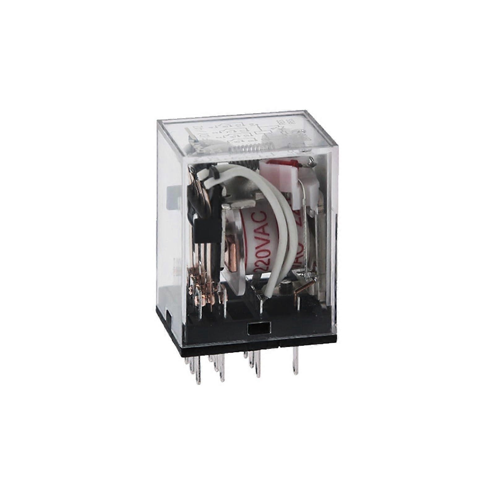 Electromagnetic Relay 8 Pin with Indicator Light DC24V AC220V JZX-22F(D)/2Z for Control Systems