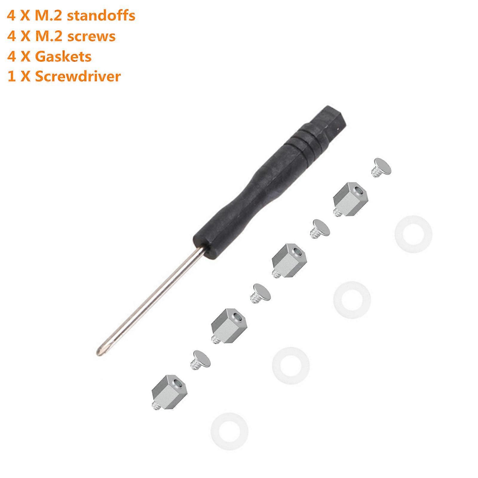 Laptop for M.2 SSD Mount Screwdriver Stand Off Screws Hex Nuts Mounting for M.2 SSD Mounting Screws Kit for Motherbo