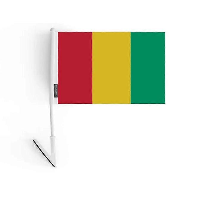 Adhesive flag - Guinea - 14 x 21 cm - 5 pieces - Polyester - Lightweight - Double-sided