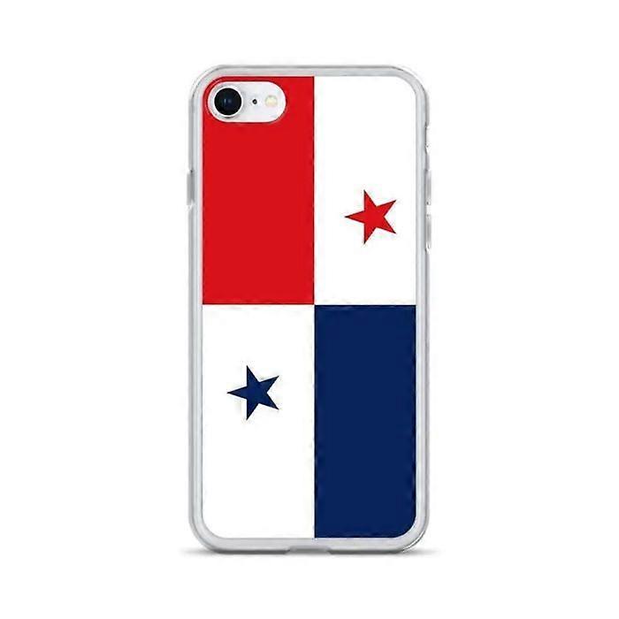 iPhone Case - Panama Flag - iPhone 6 Plus - Flexible - Multicolored - Transparent Silicone