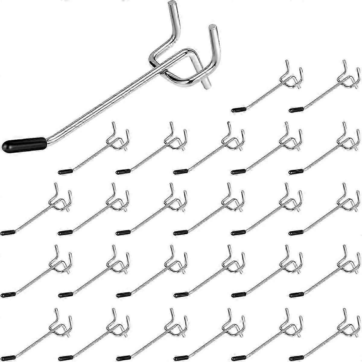 Hooks 26 Pack 4 Inches, Peg Board Hooks for Hanging, Fit 1/4inch Peg Board Organizer Accessories f Edition 530