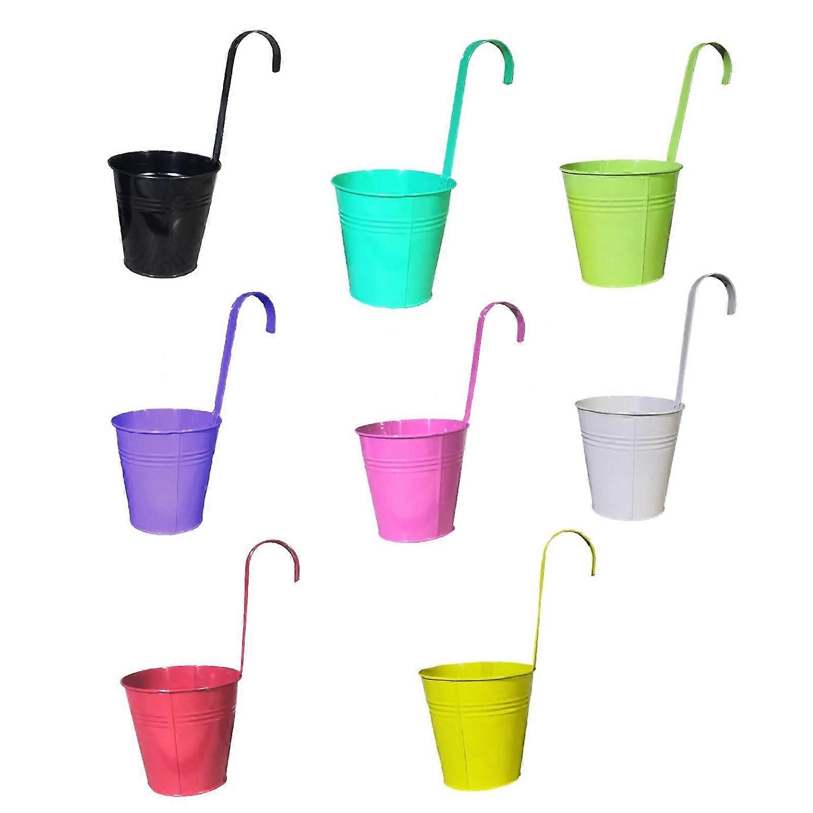 Hanging Pots Flower Pot Diameter 14 Cm Set Of 6 Colours