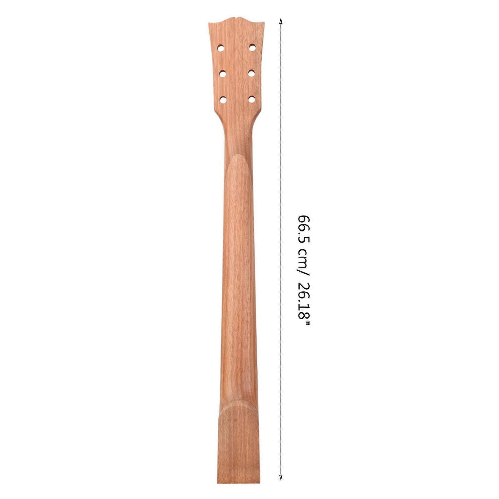 22-bands mahognyhals lönngreppbräda trapetsformad prickig inläggning naturlig elgitarrhals gör-det-själv-gitarrdelar utbyte flerfärgad