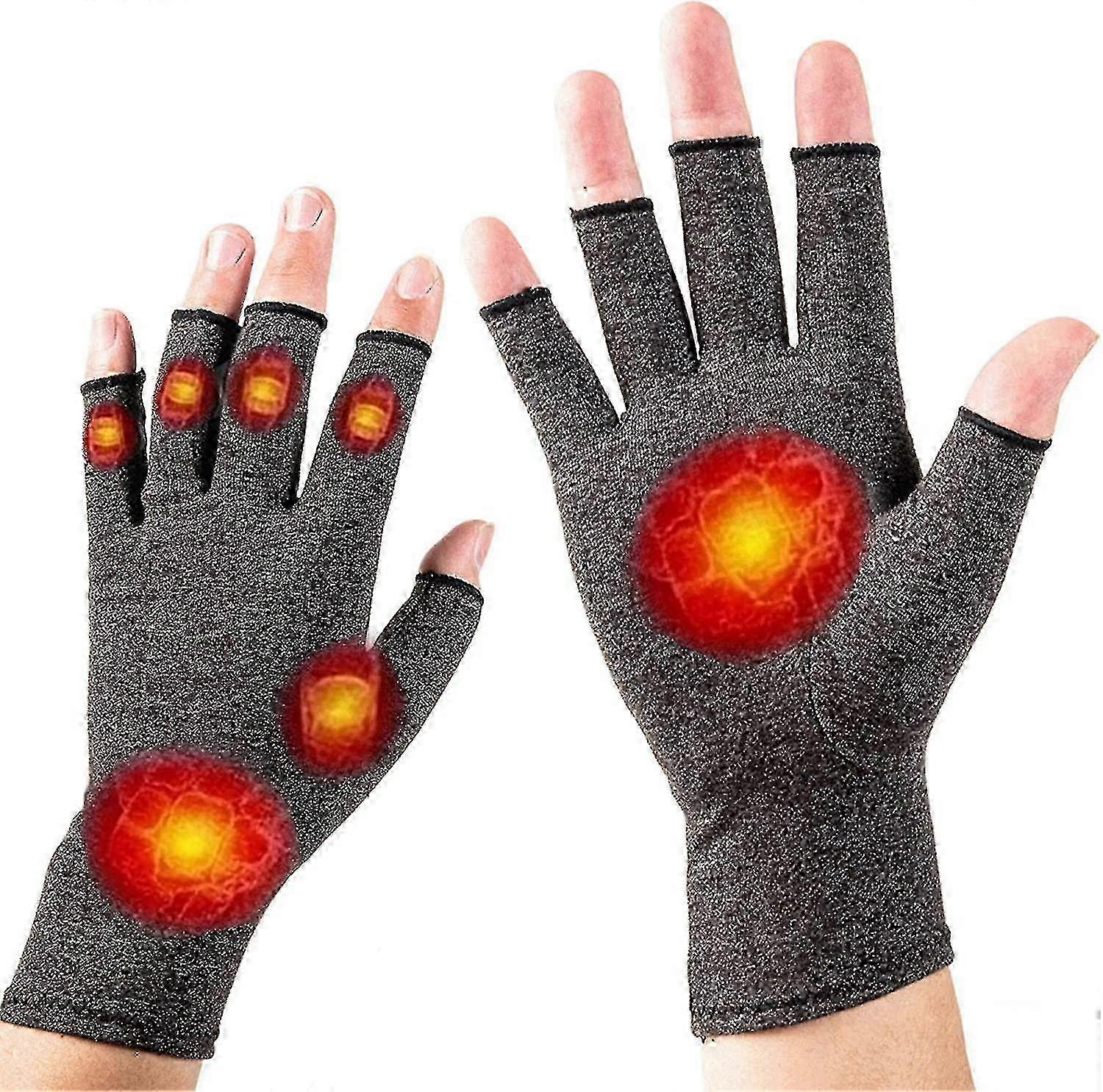 \u200bCompression Arthritis Gloves - Fingerless Support for Rheumatoid/Carpal Tunnel