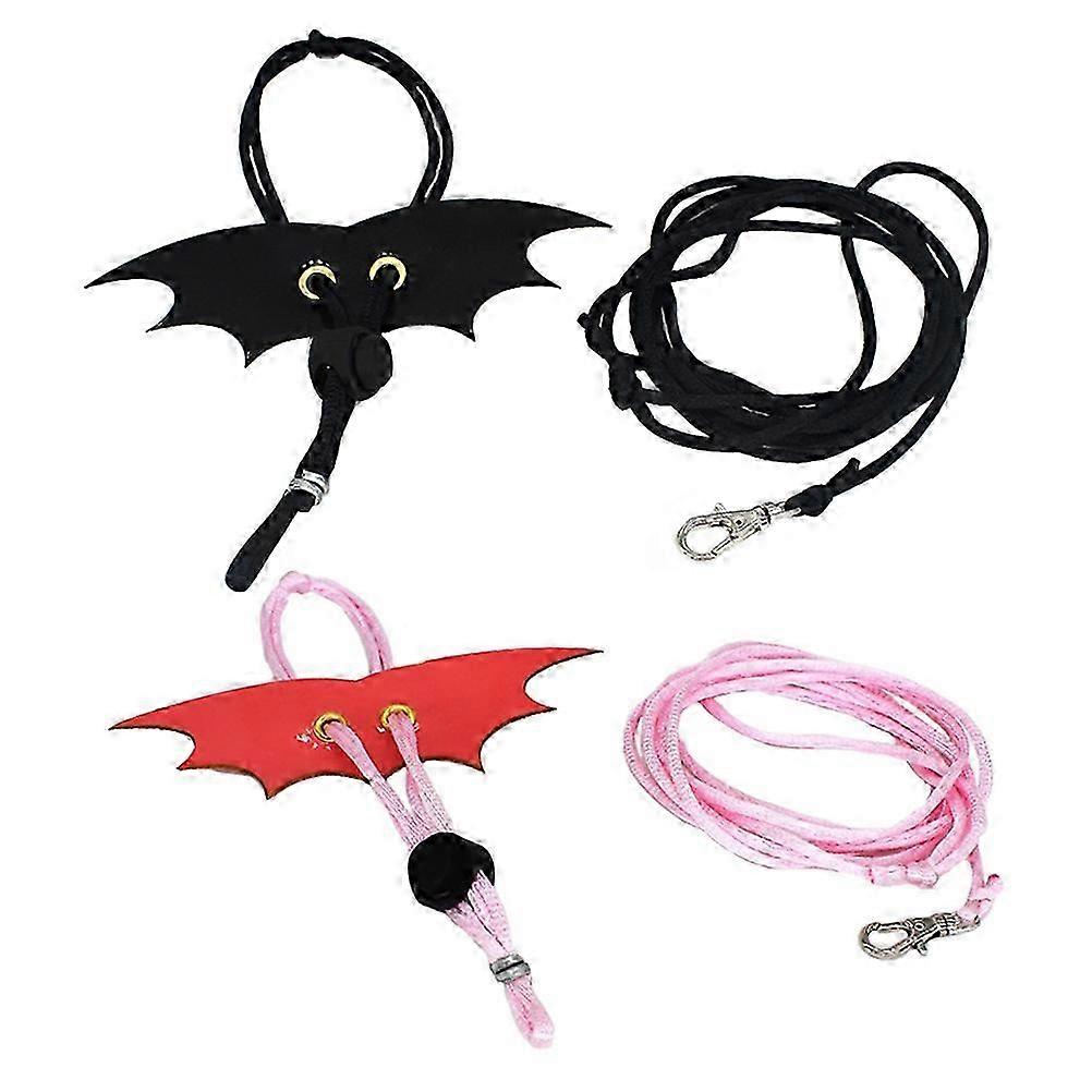 2 Sets Reptichip Reptile Leash Outdoor Reptiles Leash Bearded Dragon Harness Reptile Harness