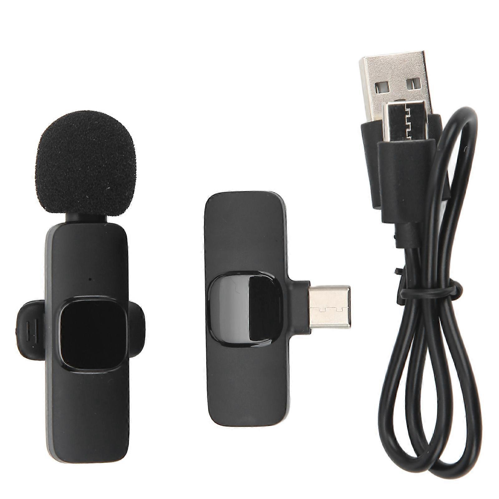 Wireless Lavalier Microphone - Noise Reduction, Auto Pairing, Compact, for Live & Gaming
