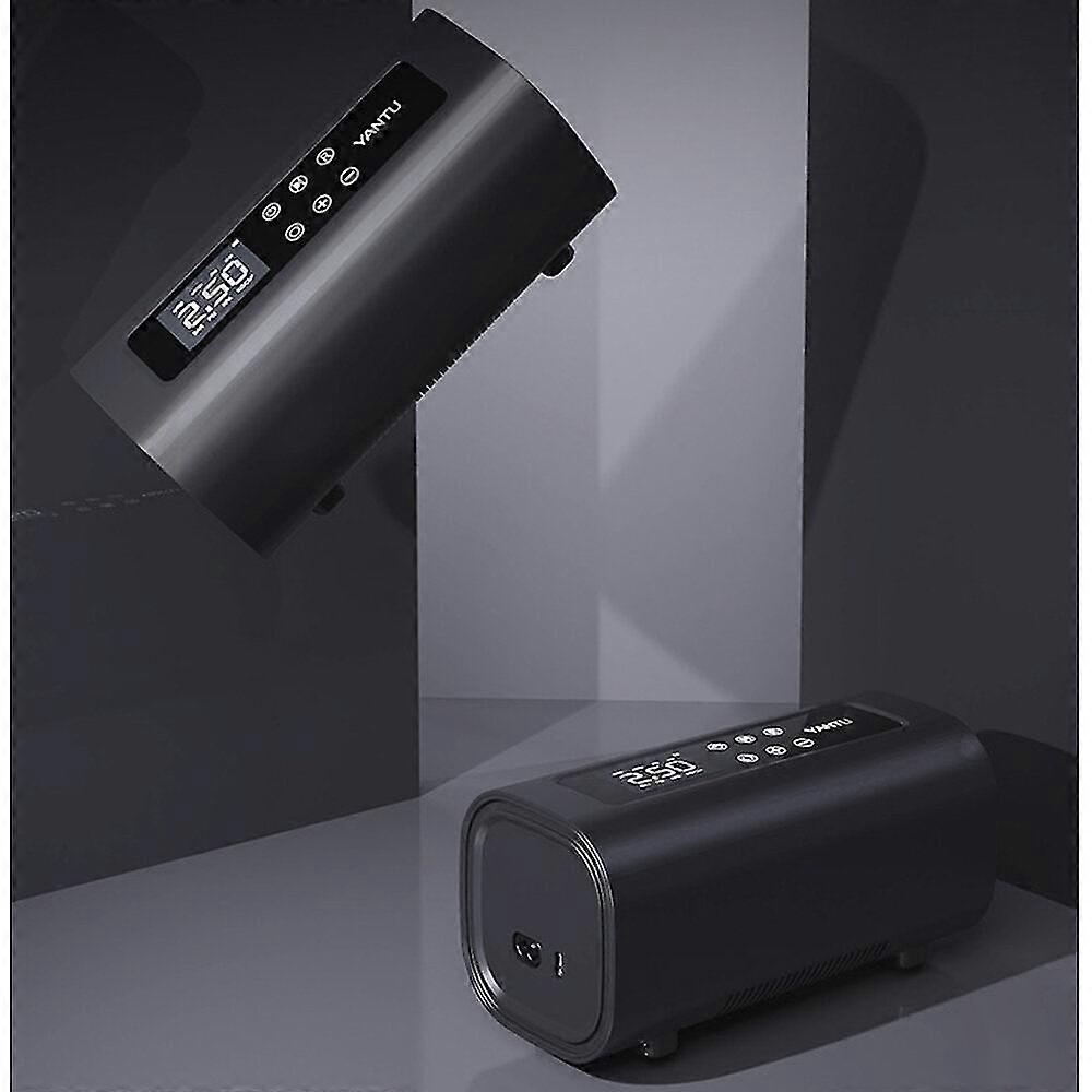 Cordless Double Cylinder Car Air Compressor - Smart Digital Display, Portable Wireless Tire Inflator