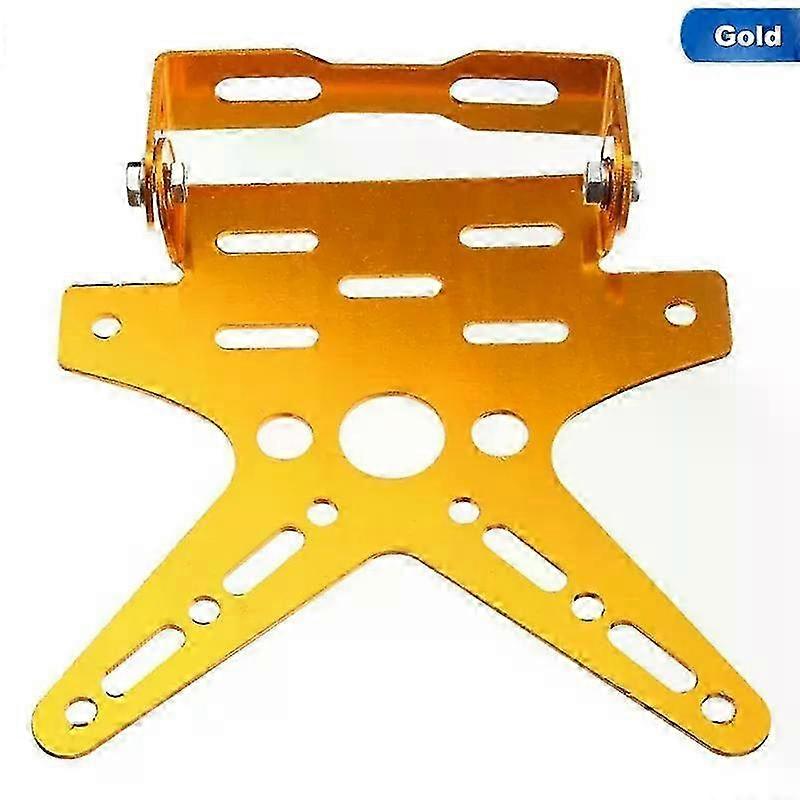 Electroplated Aluminum Alloy Motorcycle Rear License Plate Frame for Motorbikes and Scooters, 3 Colors
