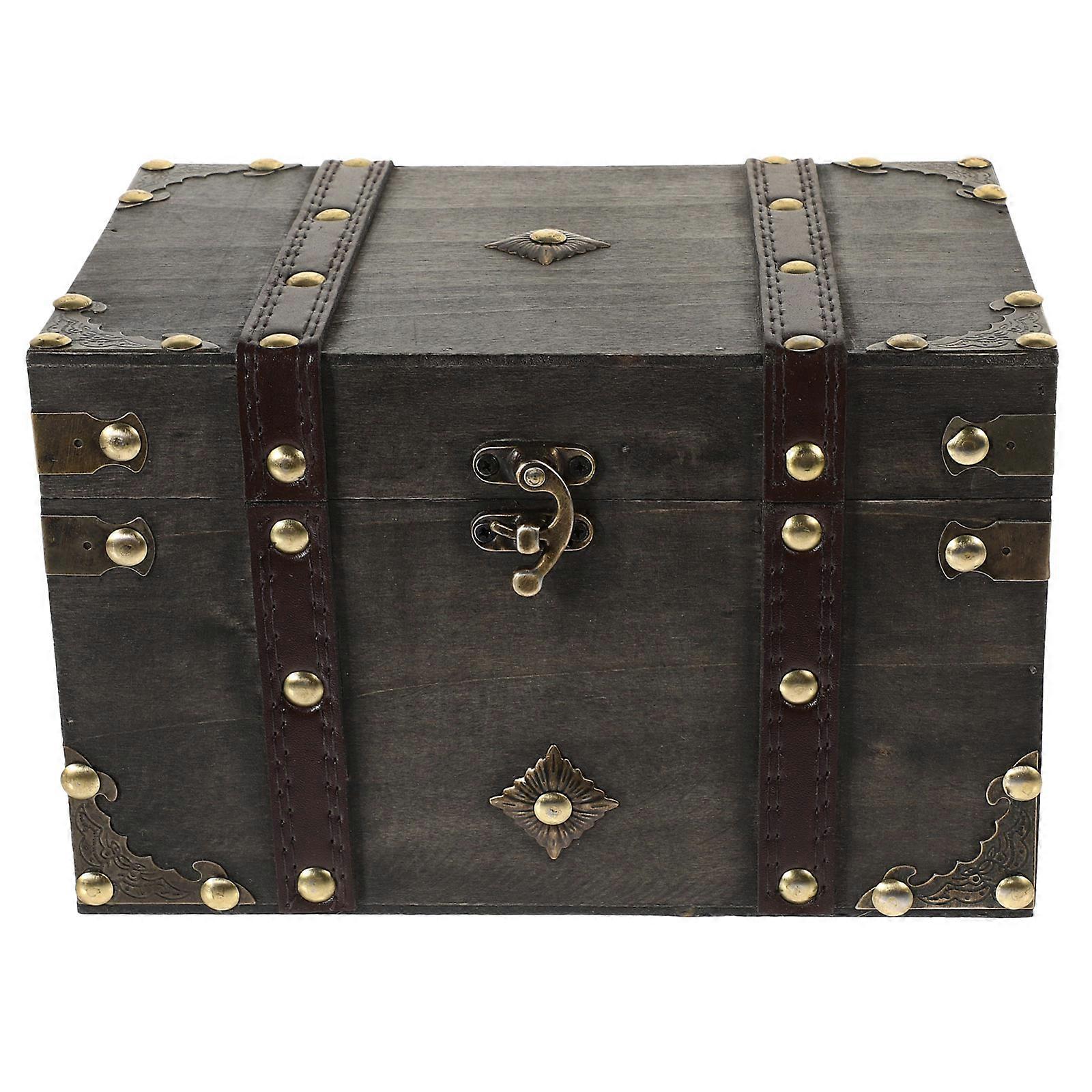 Large Keepsake Trunk for Organizing, Pirate Style Decorative