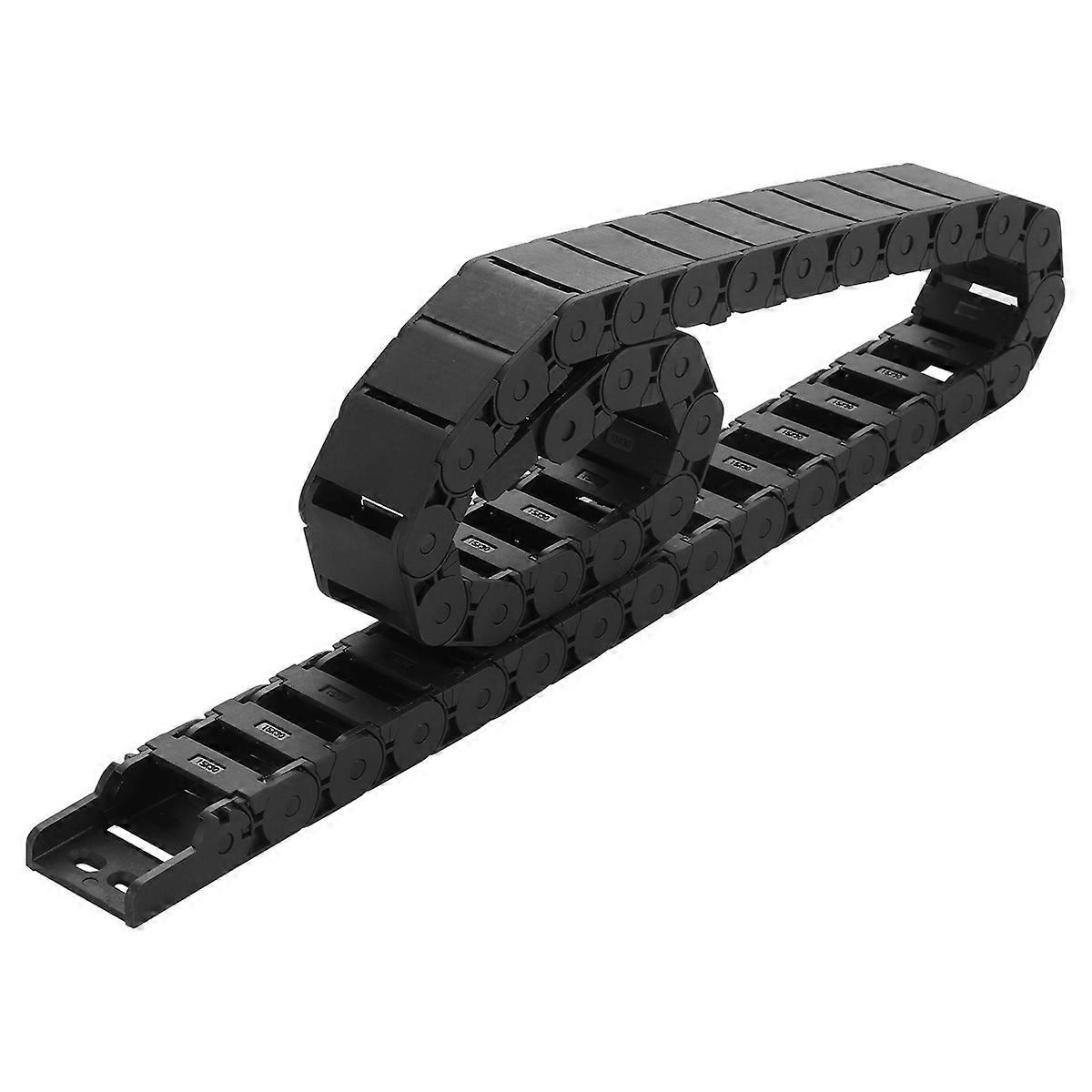 Nested Drag Chain Cable Carrier for Machine Use 1M Black Plastic