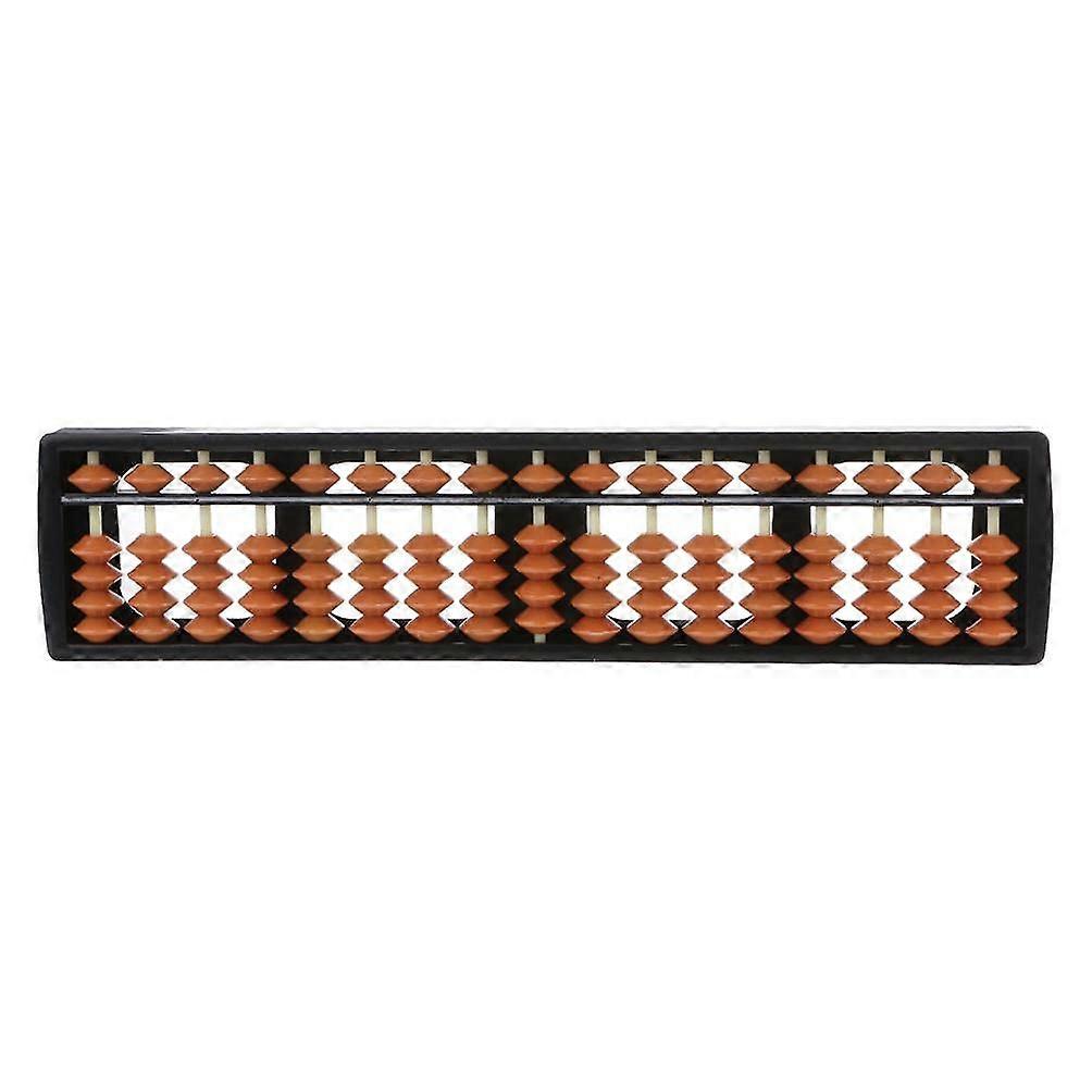 YOYOHOT 1 Piece 17Digit Rods Standard Abacus Brown Abacus Abacus Tool for  Counting and Mathematics Abacus for Adults with Instructions