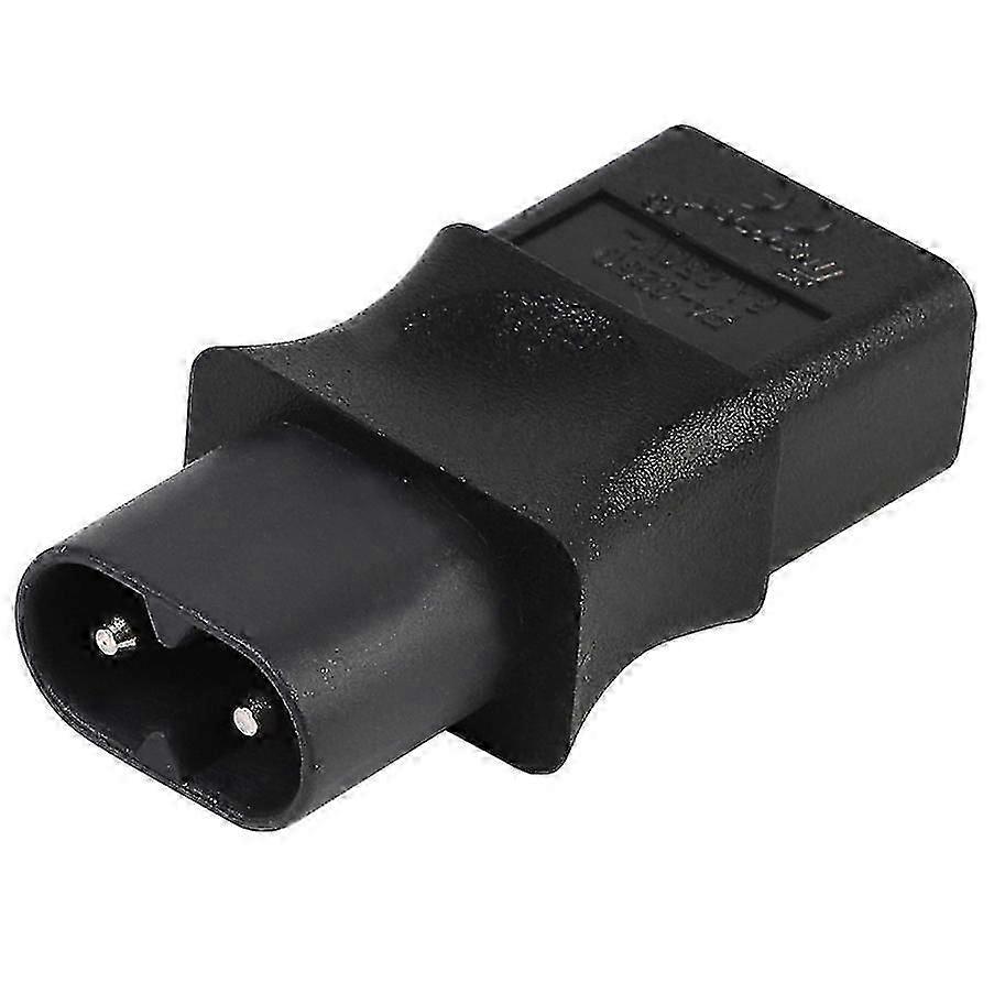 Industriell 2-pinners EU-strømadapter: IEC 320 C8 hann til IEC 320 C9 hunn, 6A/250V