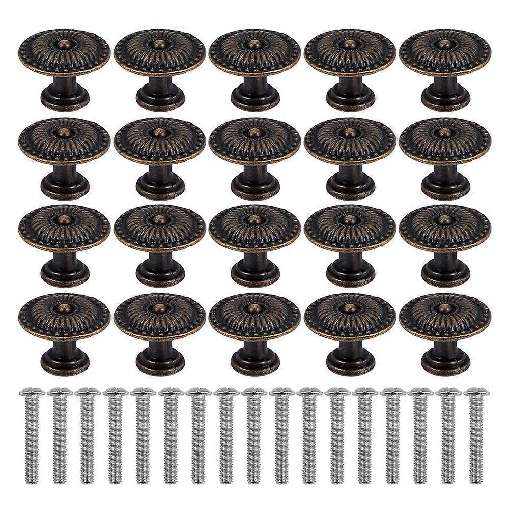 Practical Retro Drawer Handles for Cabinet Using Coffee Alloy Pull Knobs 20 Sets