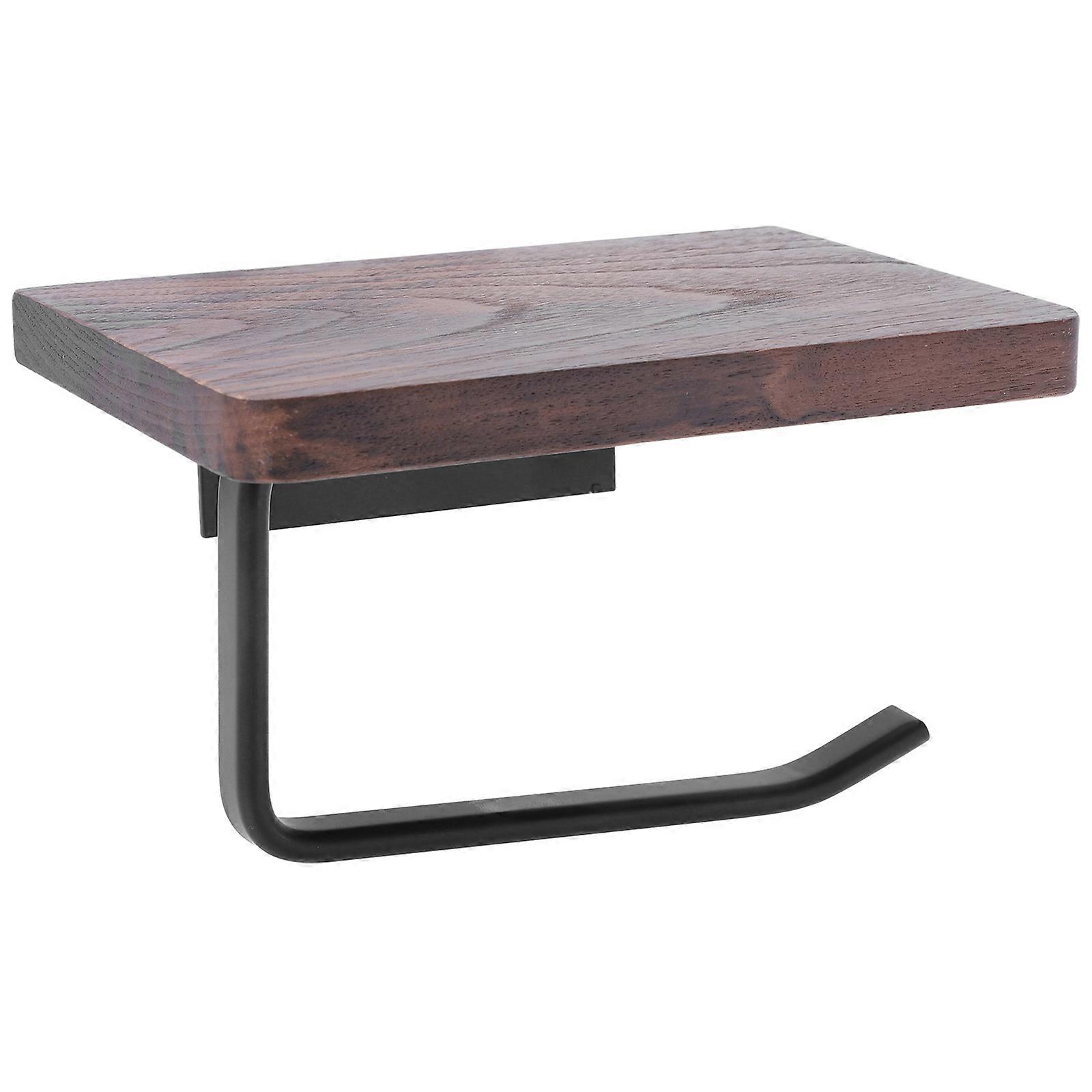 Wall-mounted Paper Towel Holder Bathroom Accessories Rectangular Shape Iron Material Safe Edges 1 Set