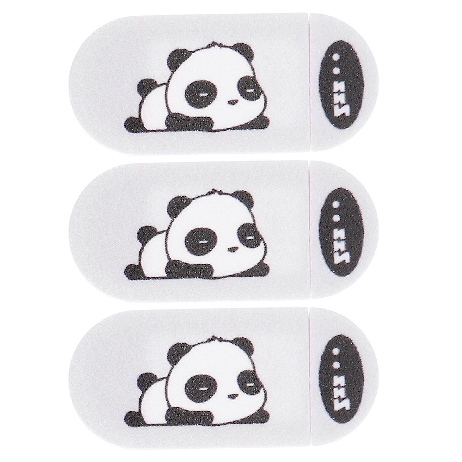 Privacy Webcam Covers Anti Peeping Protective Tool Rectangular Shape White 3Pcs