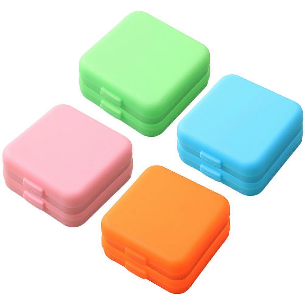 Traveling Pill Case Pills Container 8Pack Portable Travel Pill Container Medication Organizer Storage Square Locking System