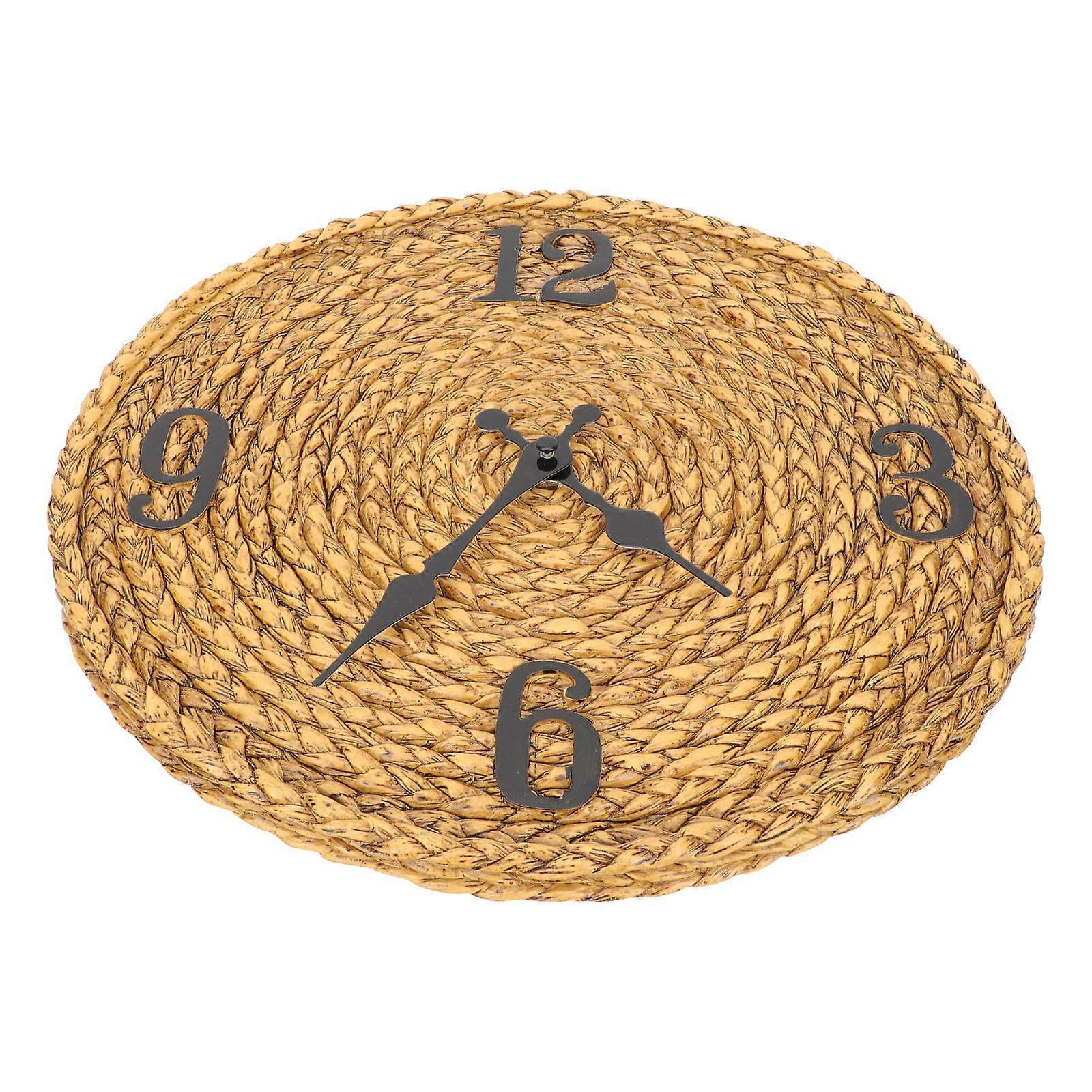 Vintage Clock Classical Decorative Wall Clock For Office 33x2.5cm Timekeeping 1Pcs