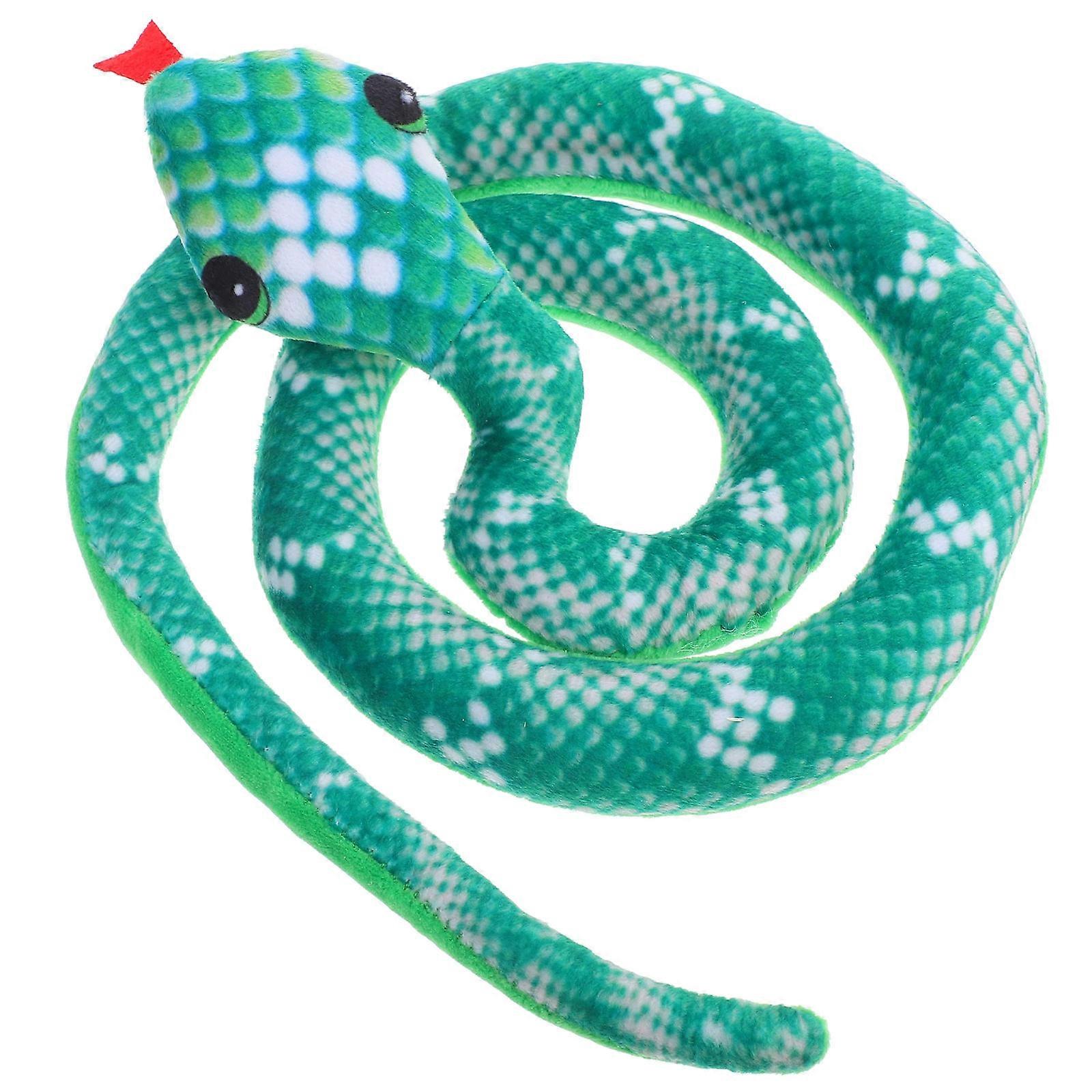 Catnip Snake Toy For Indoor Cats Interactive Play Chewing Sound Plush 1Set