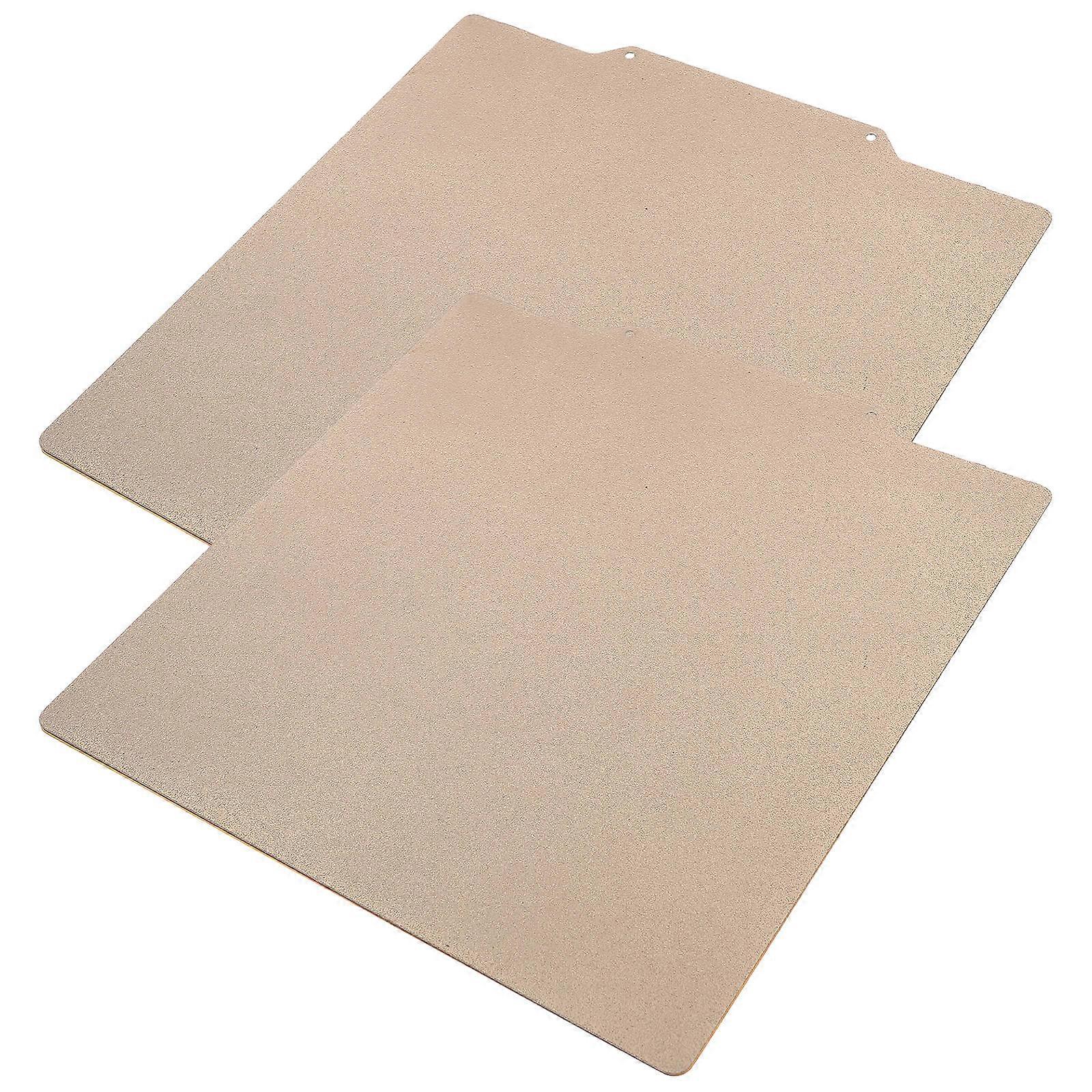 2pcs Hot Bed Steel Plate for 3D Printer Build Surface Flexible PEI Steel Compatible with Anet Ender Pro Printing Accessory
