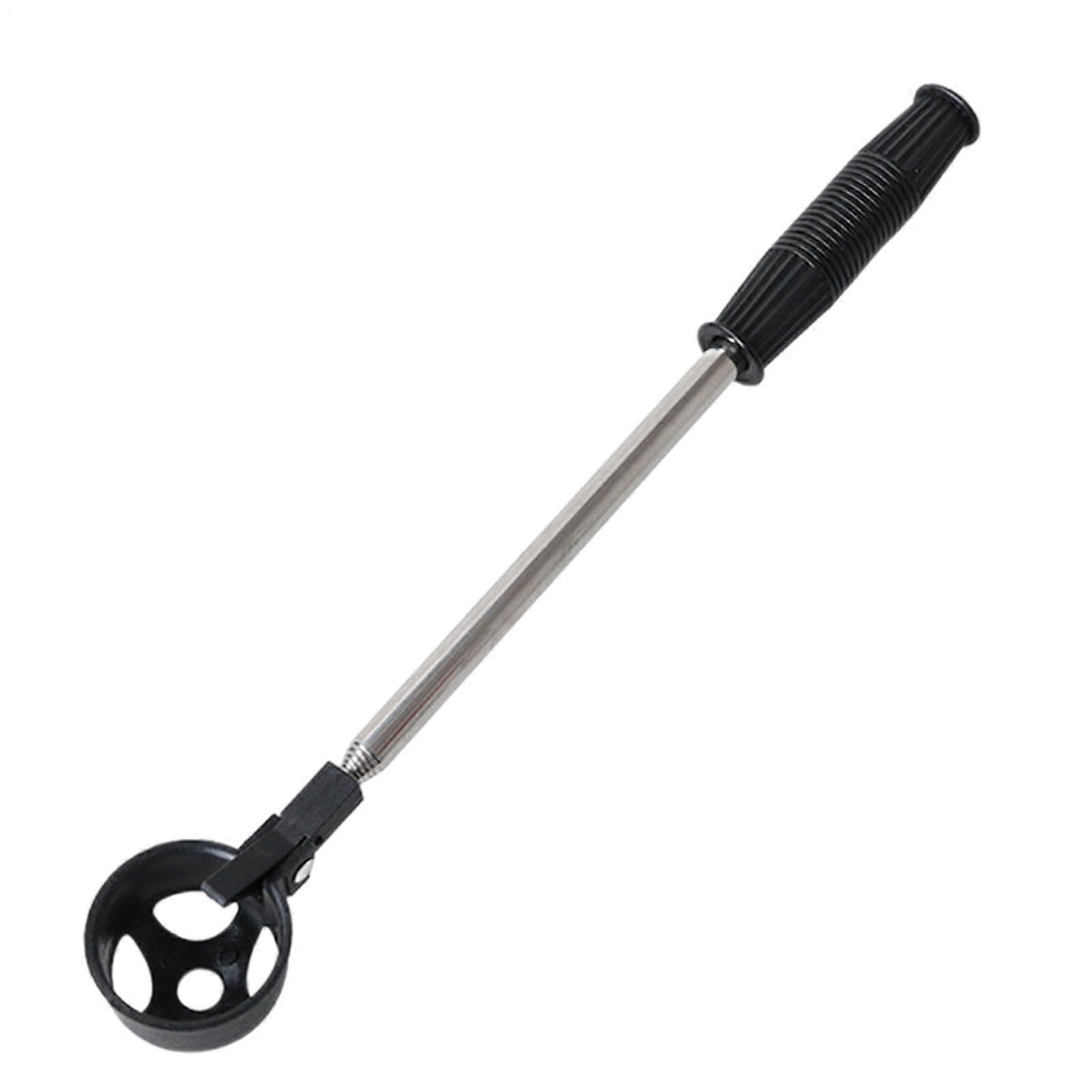 Teleskop-Golfball-Retriever, Robustes Greifwerkzeug mit Ausziehbarem Picker, Stabile Wasserabholstange, Leichtes Design, Schwarz