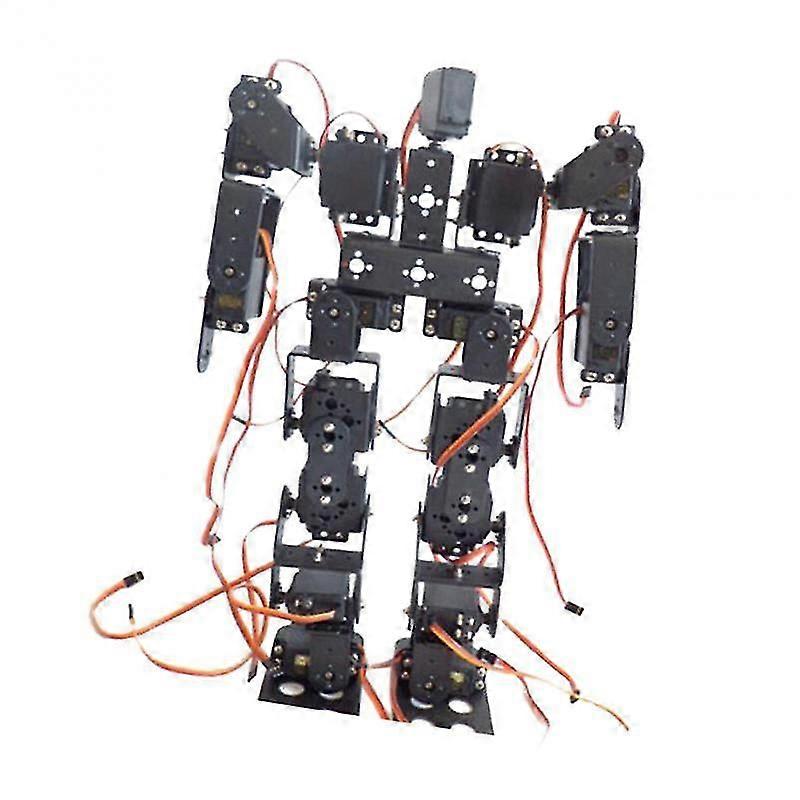 17DOF Biped Roboter Lernroboter Kit Humanoid Walking Servo Bracket Kit